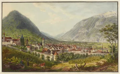 Chur Von Der Bischoflichen Halden G D Galanda Aufgenommen