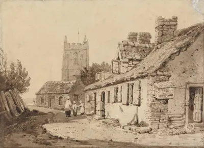 Church And Cottages