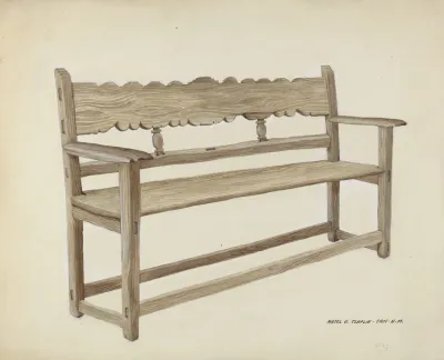 Church Bench Wooden