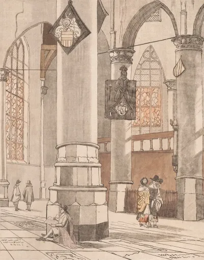 Church Interior After Pieter Saenredam