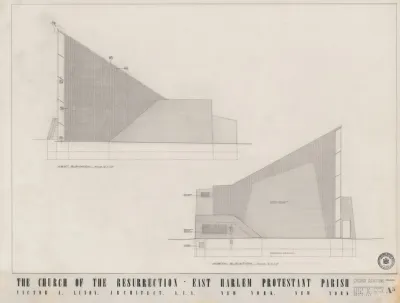 Church Of The Resurrection East Harlem New York North And West Elevations