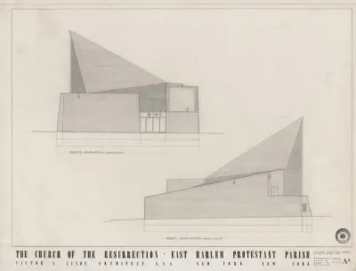 Church Of The Resurrection East Harlem New York South And East Elevations