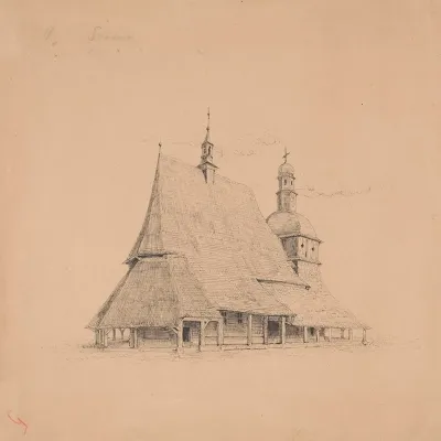 Church St Philippe And St James In Sekowa Illustration For Volume I Portfolio Of Conservators Of Western Galicia Krakow 1900