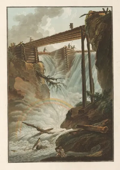 Chute De La Tritt Dans La Vallee De Muhle Thal