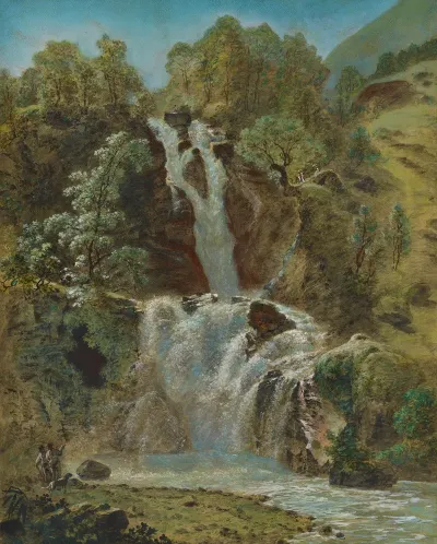 Chute Inferieure Du Reichenbach Dans La Vallee Doberhasli