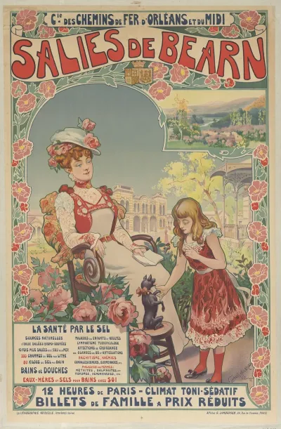 Cie Des Chemins De Fer Dorleans Et Du Midi Salies De Bearn