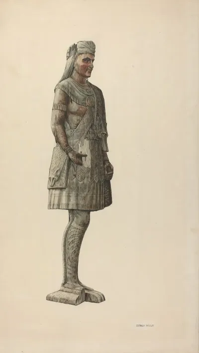 Cigar Store Indian Trapper