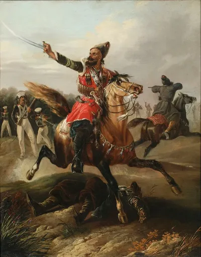 Circassian On Horseback