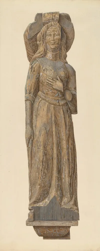 Circus Wagon Figure Medieval Lady