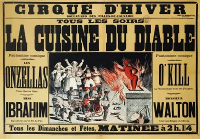 Cirque Dhiver Boulevard Des Filles Du Calvaire Tous Les Soirs La Cuisine Du Diable