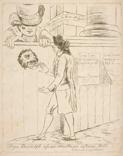 Citizen Bardolph Refused Admittance At Prince Hals
