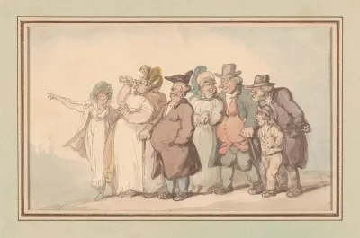 Citizens Taking A Country Walk