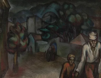 City Landscape With Figures