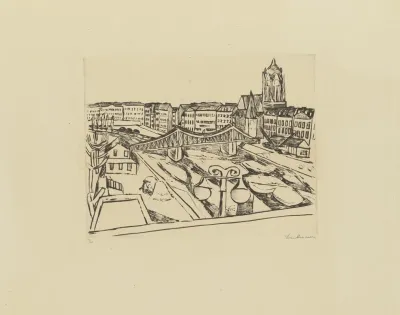 City View With Eiserner Steg Iron Bridge