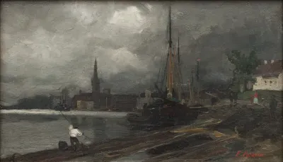 City View With Harbor Study