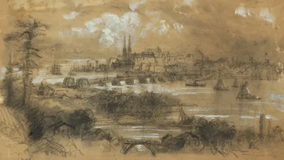 Cityscape With River