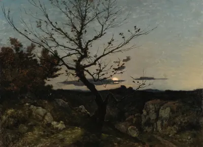 Clair De Lune Aux Environs De Marseille