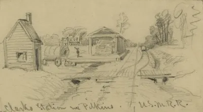 Clarks Station Nr Pilkins U S M R R