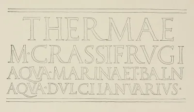 Classic Roman Inscription In Marble