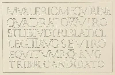 Classic Roman Inscription In Stone