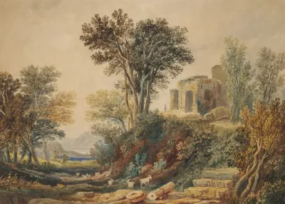 Classical Landscape With Ruins