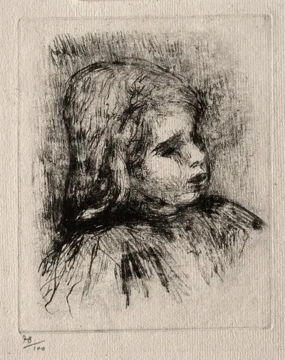 Claude Renoir De Trois Quarts A Droite