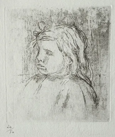 Claude Renoir De Trois Quarts A Gauche