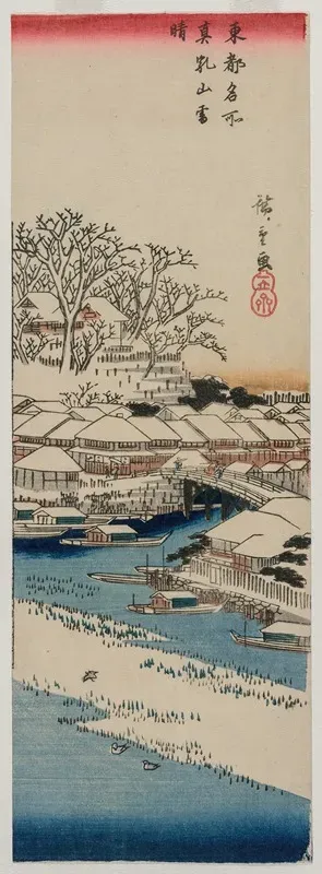 Clear Weather After Snow At Matsuchiyama From The Series Famous Places In The Eastern Capital