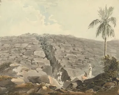 Cleft In A Formation Of Rocks