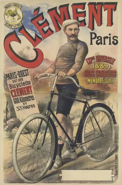 Clement Paris Bicyclette Paris Brest Sur Une Bicyclette Clement