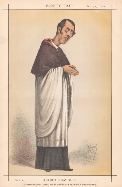 Clergy He Makes Religion A Tragedy And The Movement Of His Muscles A Solemn Ceremony Mackonchie 31 December 1870