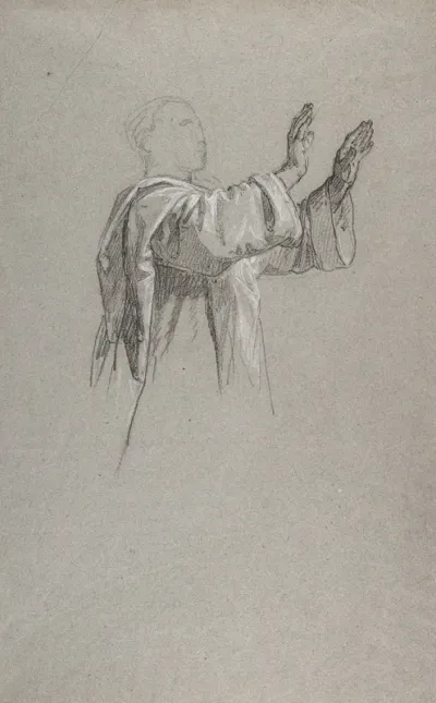 Cleric With Raised Arms