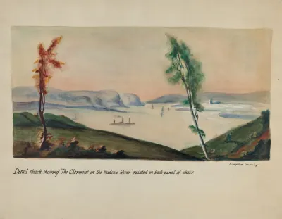 Clermont On Hudson Painting