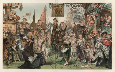 Clevelands Entry Into Washington March 4th 1885