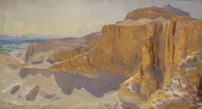 Cliffs At Deir El Bahri Egypt