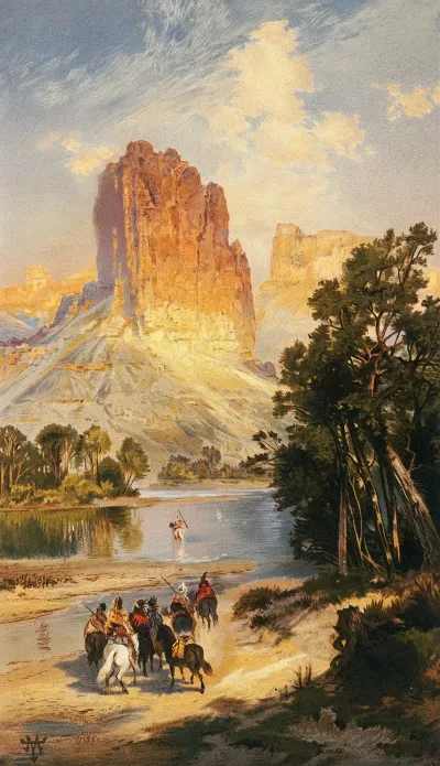 Cliffs Of The Upper Colorado River Wyoming Territory