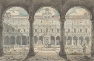 Cloister Of The Certosa Di San Martino Naples