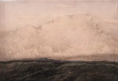 Cloud Formation Over Mountain