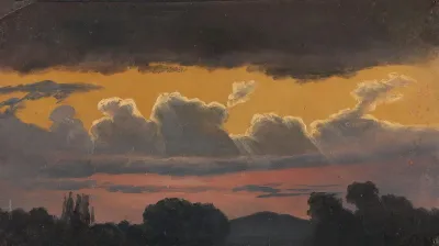 Cloud Study Over Landscape