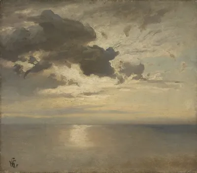Cloud Study Over The Sea