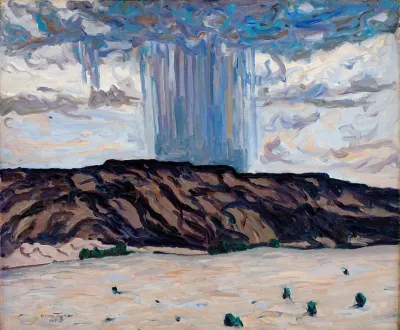Cloudburst At Black Mesa New Mexico