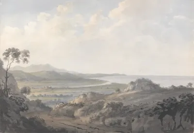 Coast Scene With Mouth Of A River