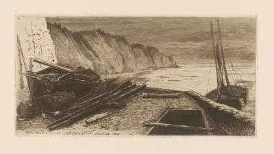 Coastal Landscape With Ships