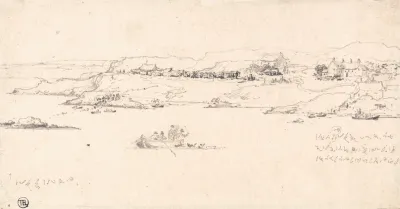 Coastal Village With Fishing Boats