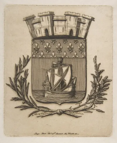 Coat Of Arms Symbolizing The City Of Paris