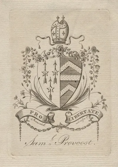Coat Of Arms With Saml Provoost Inscribed Below