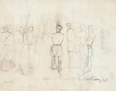 Col Dwight Inspecting His Regiment