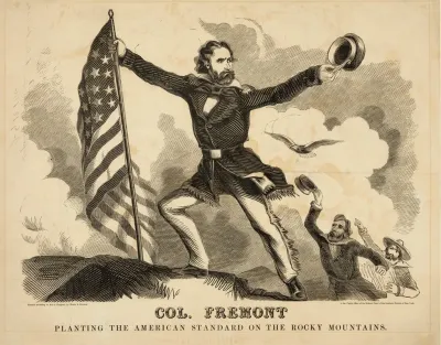 Col John C Fremont Planting The American Standard On The Rocky Mountains