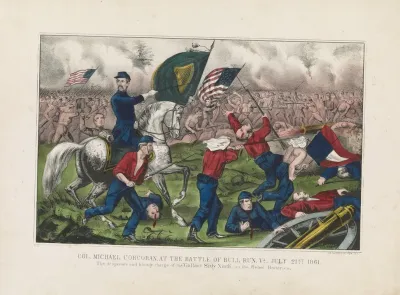 Col Michael Corcoran At The Battle Of Bull Run Va July 21st 1861 The Desperate And Bloody Charge Of The Gallant Sixty Ninth On The Rebel Batteries