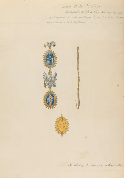 Collar Of The Order Of The White Eagle With Depictions And Monograms Of The Virgin Mary And Eagles